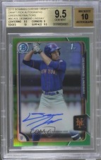 2015 Bowman Draft Chrome Pick Green Refractor 81/99 Desmond Lindsay BGS 9.5 Auto