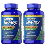 2 x Osteo Bi-Flex Triple Strength Joint Health Turmeric 220 Ct Exp 2028.......