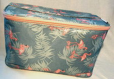 Narway Flamingo Cosmetic Bag w/Removable Divider Travel Organizer