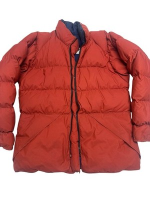Marmot Mountain Works Vintage Brick Red Goose Down Puffer Jacket Men s XL No Zip