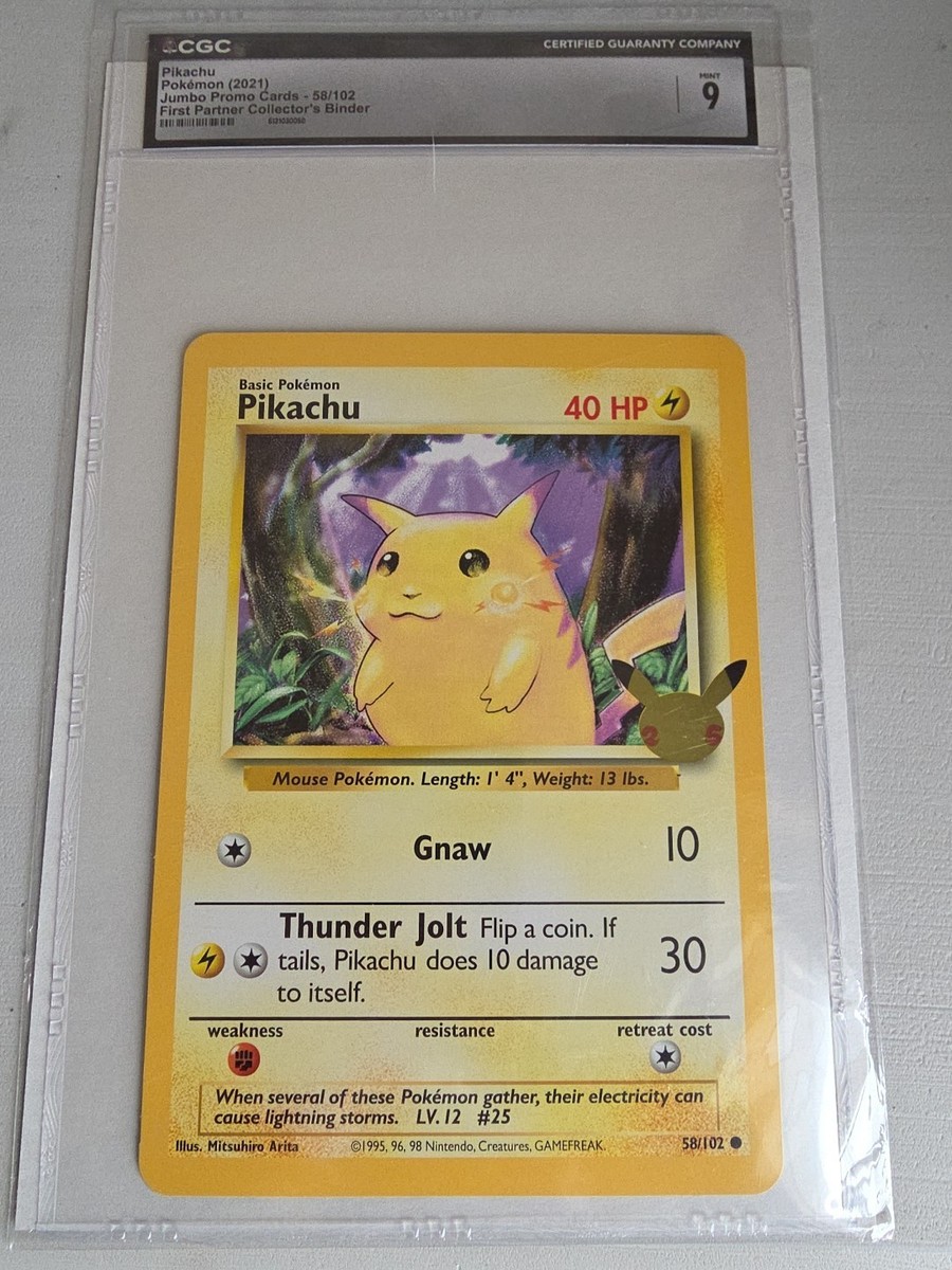 JUMBO Pikachu 58/102 Celebrations 25th Anniversary Pokémon
