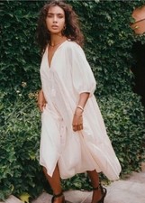 Spell & The Gypsy Honey Smock Dress Size Large (L) Women’s Midi Length Cotton