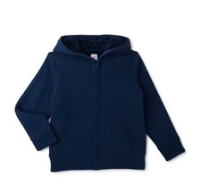 Wonder Nation Boys Kid Tough Hoodie with Long Sleeves-Blue Cove-XS 4-5 -NWT