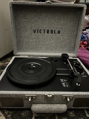 Victrola Journey+ Bluetooth Suitcase Record Player NO POWER CORD & NOT TESTED