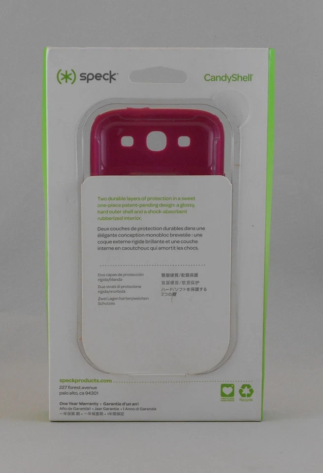 Speck SPK-A1427 CandyShell para Samsung Galaxy S III - Framboesa, Branco - Imagem 3 de 3