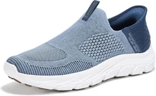 Slip Ins Skechers Shoes Men's Blue Cushion Casual Memory Foam Hands Free 205466