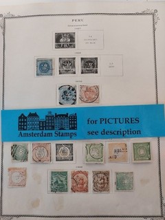 Peru very fine used classic collection on pages include much better TOP!