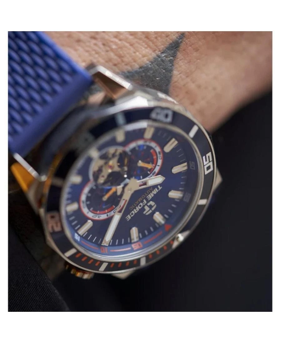 TIME FORCE Men Analog Automatic Casual Watch Classic Dress Multicolor Dial Water