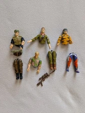 GI Joe ARAH Action Figure Parts Lot Night Force Repeater Chuckles Lifeline Duke