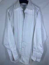 Brooks Brothers Tuxedo Dress Shirt Mens 16.5 32 White French Cuff Long Sleeve