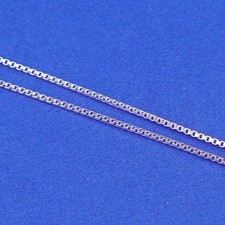 30  , 1mm, vintage Sterling silver handmade necklace, 925 box chain
