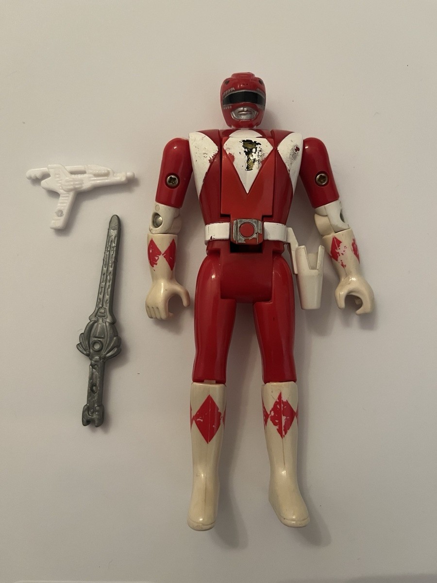 Mighty Morphin Power Rangers Red Ranger Flip Head Figure Bandai 93