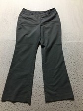 Worthington Dress Pants Womens 12 Curvy Fit Black White Pinstripe Pockets