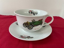 Riesen Porzellan Tasse SELTMANN Oldtimer, Müsli, selten Vintage, Geschenk