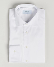 ETON White Contemporary Fit Dress Shirt 100 Cotton Classic Collar