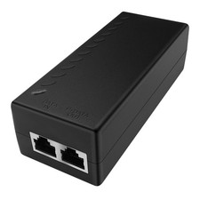 30W Gigabit PoE Injector Adapter, 30W,10/100/1000Mbps RJ-45, IEEE 802.3af / ...