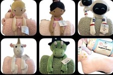 Comfort Bay Toy Sherpa Throw Set Or Weighted Blanket With Stuffed Toy Set New