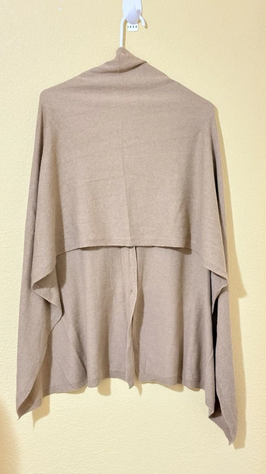 Cárdigan de colección G-YSUAL 1988 Italia mezcla de lana cachemir botón chal envolvente camel Foto 2 de 4