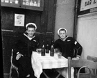 ORIGINAL VINTAGE NEGATIVE: Navy Sailor Men Male Anza Bar Beer Bottles 40's WW2