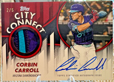 Corbin Carroll 2/5 City Connect GAME-USED Patch On Card Auto Relic 2026 Series 1