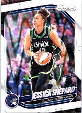 2025 Panini Prizm WNBA #137 Jessica Shepard White Seismic Prizms