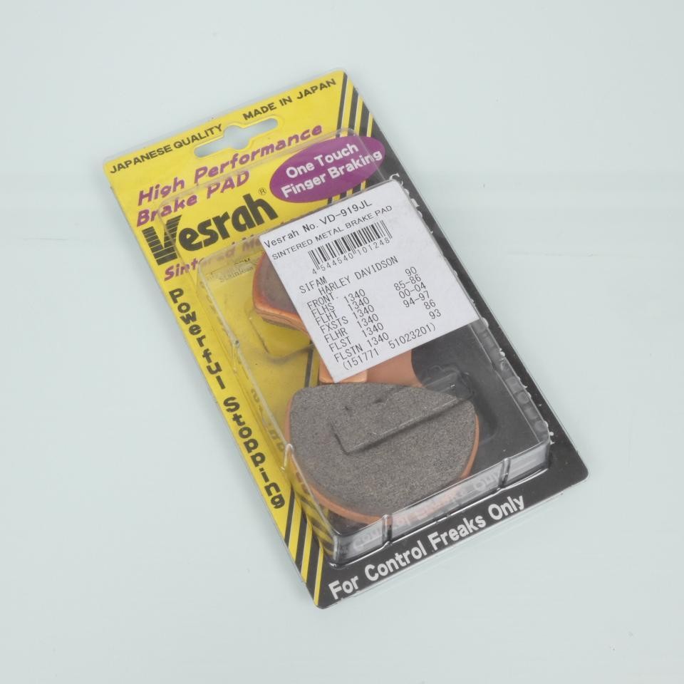 Plaquette de frein Vesrah pour stopper les sifflements sur Harley 1340 Fxrd