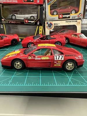 Burago Ferrari 348 TB Evoluzione Evolution 1989 1/24 Diecast Car Red NOS 
