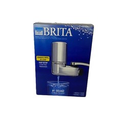 Brita Basic Faucet Mount Water Filter System Open Box New 1 Filter BPA Free