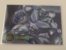 1995 MARVEL ANNUAL - POWERBLAST CARD - ( 18 OF 24 ) ICEMAN 