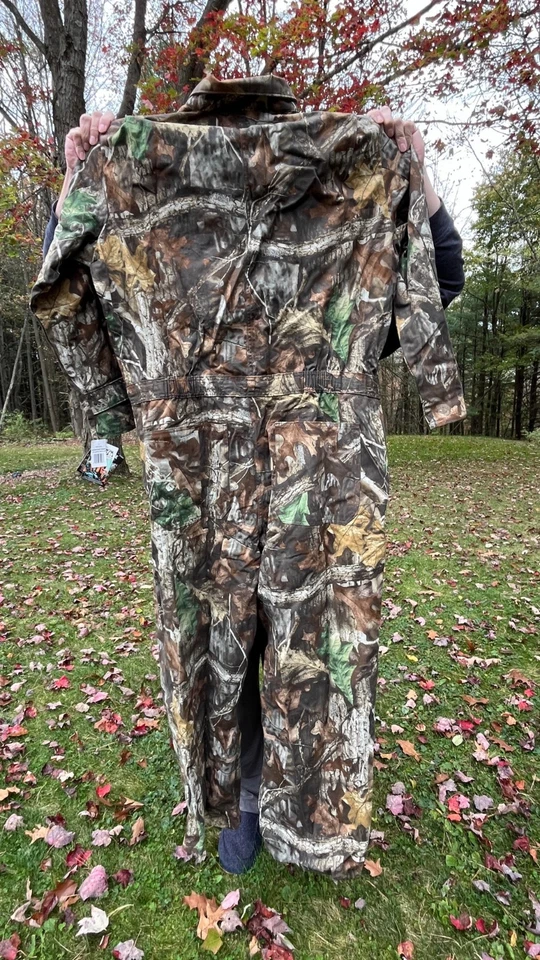 NWT Cabelas Camo Coveralls Mens XXL Advantage Timber Hunting 100% Cotton 2 XL - Image 2 of 4