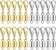 Magnetic Necklace Clasps and Closures 20 PCS Gold and Silver Clasp for Necklaces