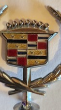 Vtg Gm Cadillac Oem Chrome Hood Ornament Eldorado Coupe Deville 70s80s Emblem