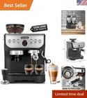 Deluxe Cappuccino Machine - 15 Bar Manual Espresso Maker with 2L Tank & Frother