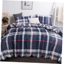 Blue Plaid Twin Comforter Set Buffalo Tartan Twin/Twin XL Navy Blue Plaid