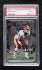 1999 Topps Stadium Club Chrome Champ Bailey #121 PSA 9 MINT Rookie RC HOF