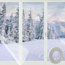 87×236in Patio Door Window Insulation Kit for Winter - Thicken Indoor Large W...