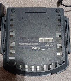 ATARI JAGUAR CONSOLE W/ OEM CONTROLLER , OEM PSU, 3RD PARTY AV CABLE, CYBERMORPH