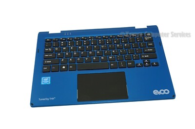 NT16H-MED-C GENUINE EVOO TOP COVER BLUE+KEYBOARD TEV-L2IN1-116-2 (GRADE B)(BA11)