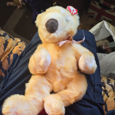 Ty Beanie Bär 1999 Butterbeary 15 Zoll mit Etikett - Butterbärchen