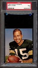 1964 Kahn's Wieners Football Bart Starr PSA 7