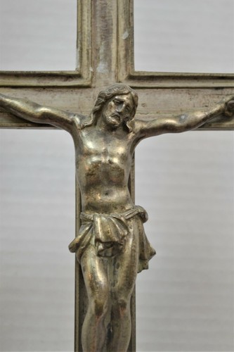 Cruz de Altar Original De Colección, Plateada, Base Sagrada Familia (CU265) cáliz co - Imagen 3 de 8