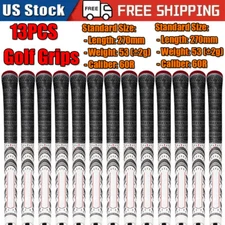 13PCS Golf Grip MCC Rubber Golf Club Grips Anti-Slip Golf Grip Standard Midsize
