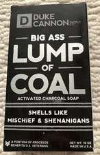 Duke Cannon Supply Co Big Ass Lump Of Coal Soap Bar 10 oz NEW (lot of 5)