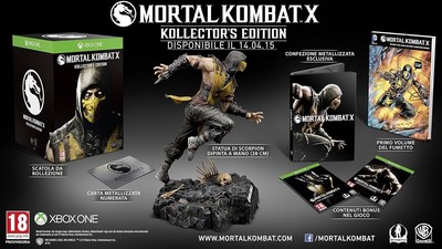 Mortal Kombat X 10 Limited Kollectors Edition + Scorpion Figur XB1 NEU OVP