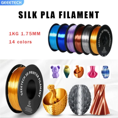 Geeetech imprimante 3D filament Multicolore Silk PLA imprimante 3D 1.75mm 1KG