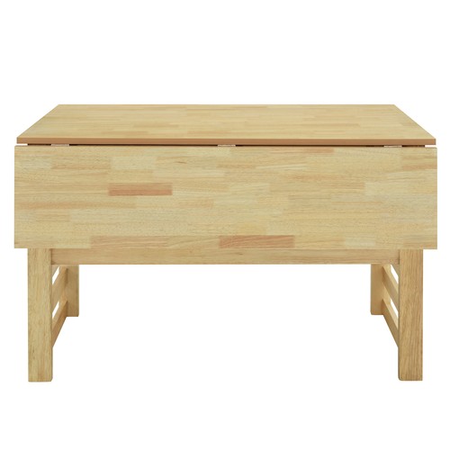 5Pieces 47.2"Extendable Square Dining Table Set Two Drop Leaves 4 Chairs Natural - Picture 11 of 20