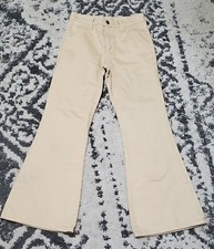 Vintage 1970s Levi khaki brushed denim Bell Bottoms