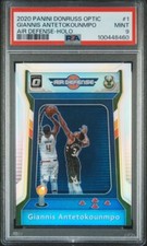 2020 DONRUSS OPTIC AIR DEFENSE HOLO GIANNIS ANTETOKOUNMPO PSA 9 MILWAUKEE BUCKS