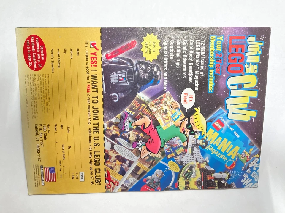 Lego 1999 Catálogo Folleto 4127018 Star Wars Ninja Rock Raiders más Foto 2 de 4