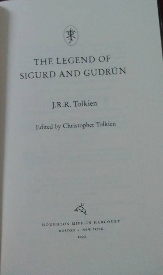 J.R.R Tolkien the legend of Sigurd & Gudrun, Edited by Christopher Tolkien - Image 3 of 3